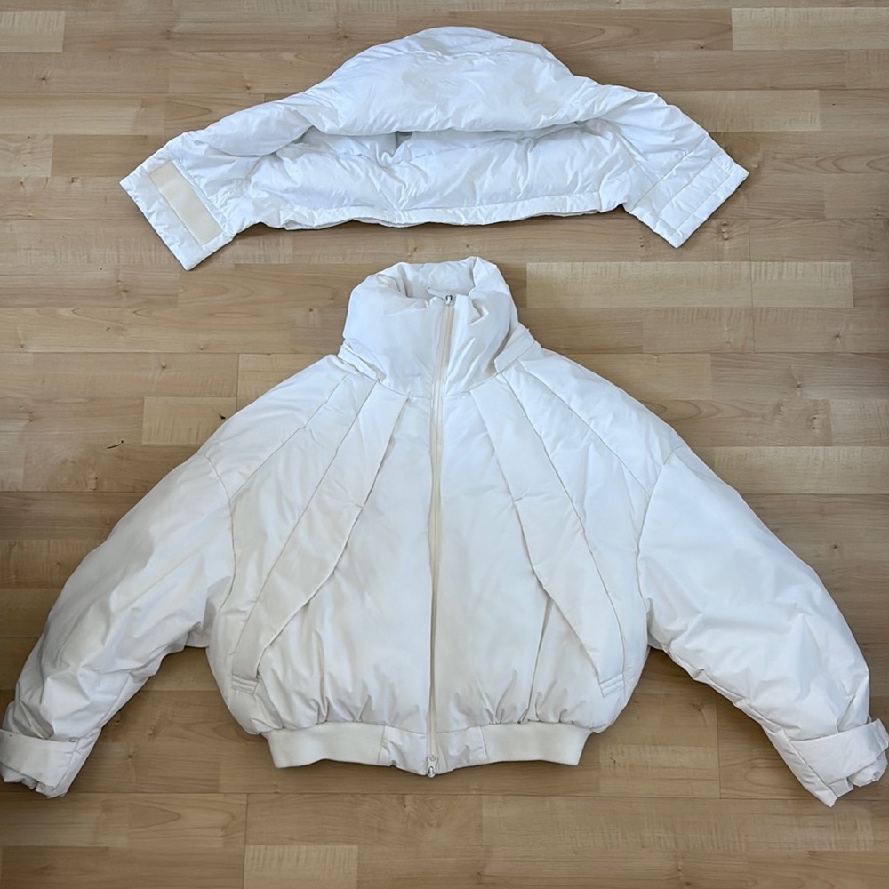 Fashion Nova White Puffer Jacket